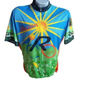 Vintage Y2k Voler Cycling Jersey Ragbrai 2003 Iowa XXXI Voler XL
